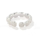 Sculpted Rose Garland Adjustable Ring - styled view 2 | Floysun