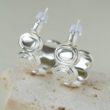 Minimalist Multi Oval C Hoop Earrings