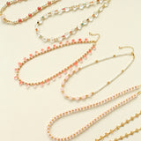 Blush Aura Necklace | All-Natural Rose Quartz Beaded Strand