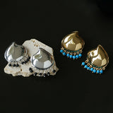 Vintage Ethnic Teardrop Beaded Tassel Earrings