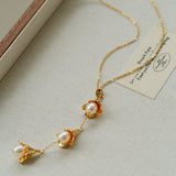 Lily of the Valley Pearl Y Necklace