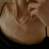 Vintage Barockperlen Choker Halskette