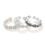 Sculpted Rose Garland Adjustable Ring - scale view 2 | Floysun