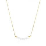 COCOKIM Embellished Series Golden Pearl Smile Necklace