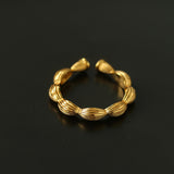 Chinese-Style 925 Silver Camellia Flower Open Ring