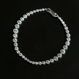 Gradient Round Bubble Cubic Zirconia Tennis Bracelet