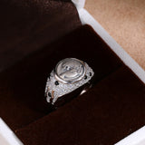 Pavé Lion Coin Statement Ring - alternate angle | Floysun