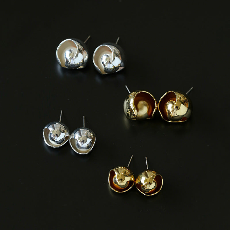Metal Style Levitating Ball Earrings