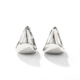 Polished Cone Huggie Earrings | Minimalist Everyday Hoops