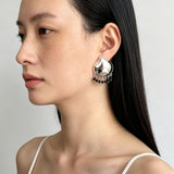 Vintage Ethnic Teardrop Beaded Tassel Earrings