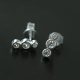 Minimal Bubble Cubic Zirconia Stud Earrings