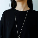 Minimalist Vase / Wine Jug / Wallet Sculptural Pendant Long Necklace