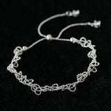 Minimal Lace Hollow Adjustable Pull Bracelet