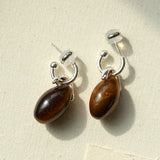 Tiger’s Eye Bead Drop Earrings
