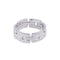 Half Pavé Tank Link Statement Ring - close-up detail | Floysun