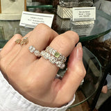 Sculpted Rose Garland Adjustable Ring - front product view 3 | Floysun