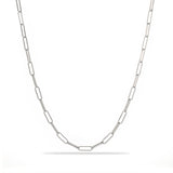 Alternating Bar Paperclip Chain Necklace - detail view | Floysun