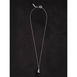 High-Polish Sculptural Teardrop Pendant Necklace