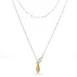 Teardrop Lariat Long Y Necklace - side view 4 | Floysun
