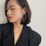 Tiger Chain Tassel Earrings
