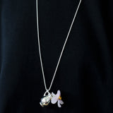 Minimalist Vase / Wine Jug / Wallet Sculptural Pendant Long Necklace