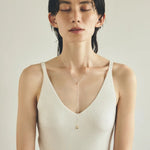 Teardrop Lariat Long Y Necklace - front product view 3 | Floysun