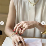 Japanese Minimal Enamel Slim Band Ring | Versatile Layering Style