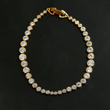 Gradient Round Bubble Cubic Zirconia Tennis Bracelet