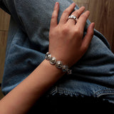 Sculptural Oval Dome Statement Band Ring