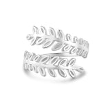Vintage Designer Laurel Leaf Statement Open Ring