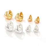 Polished Cone Huggie Earrings | Minimalist Everyday Hoops
