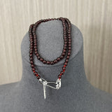 Garnet Beaded Necklace