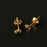Minimal Bubble Cubic Zirconia Stud Earrings