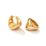 Polished Cone Huggie Earrings | Minimalist Everyday Hoops