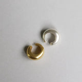 Vintage Japanese-Style 925 Silver Chunky C-Shaped Ear Cuff