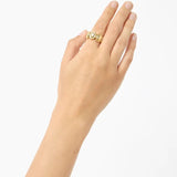 Sculptural Oval Dome Statement Band Ring