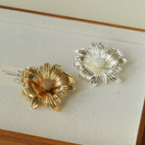 French Vintage Sculpted Daisy Brooch