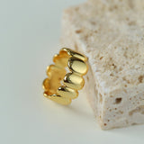 Anello in pizzo con nastro sterling
