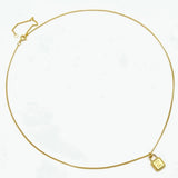 925 Sterling Silver Lock Alphabet Necklace