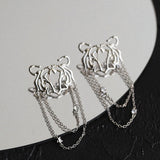 Tiger Chain Tassel Earrings