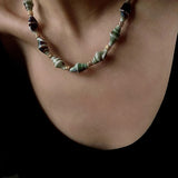 Handmade Ceramic Conch Freshwater Pearl Necklace