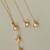 Lily of the Valley Pearl Y Necklace