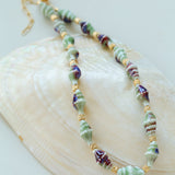 Handmade Ceramic Conch Freshwater Pearl Necklace