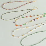 Amazonite & Pyrite Beaded Necklace