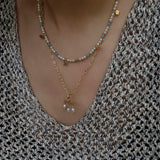 Freshwater Pearl T‑Shape Balance Pendant Necklace