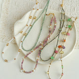Amazonite & Pyrite Beaded Necklace