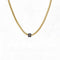 Cubic Zirconia Pavé Barrel Link Necklace - close-up detail | Floysun