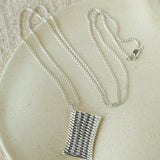 Minimalist Vase / Wine Jug / Wallet Sculptural Pendant Long Necklace