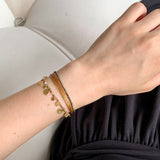 Boho Multi-Layer Woven Cord Beaded Bracelet