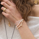 Boho Multi-Layer Woven Cord Beaded Bracelet